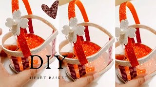 Diy Beautiful basket || Handmade easy Basket using glitter paper#glitterpaper#zummycreativity