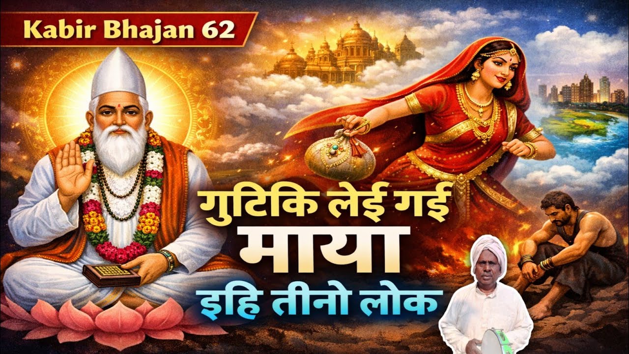 गुटुकि लेइ गई माया इहि तीनो लोक | कबीर भजन | Kabir Bhajan 62 | Kabir Amrit Vani