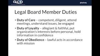 Introduction to being a Nonprofit Board Member