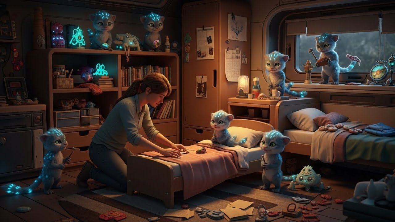 She Fixed a Cub’s Bed — The Pack Reconstructed Her Entire Room in Return