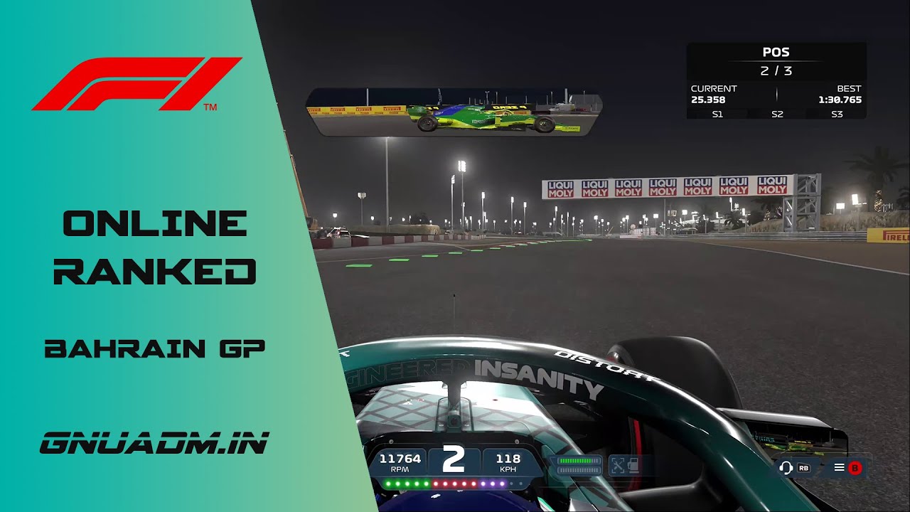 F1 2021 Online Ranked - Bahrain GP (4K 60 FPS)