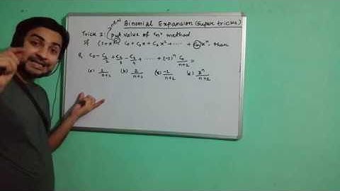 Super Tricks on MATHEMATICS/ Binomial Expansion