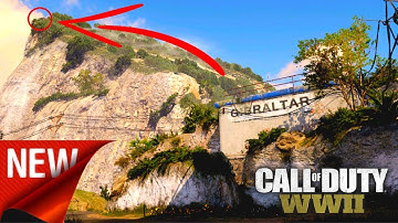 COD WW2 GLITCHES *NEW* GLITCH OUT OF MAP GIBRALTAR WORLD WAR II GLITCHES