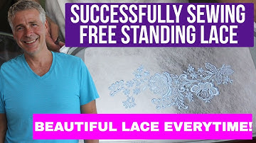 Free Standing Lace Machine Embroidery Design Tutorial