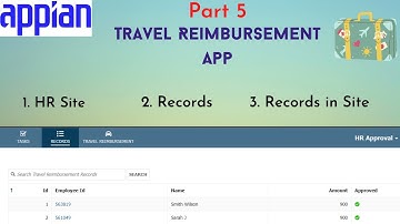 Part 5 | HR Site & Record | Travel Reimbursement App | Configure Record list