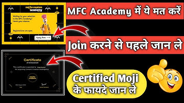 MFC Academy Form Kaise Bharen | One Mistake No Certificate मत करो वरना | moj for creators academy