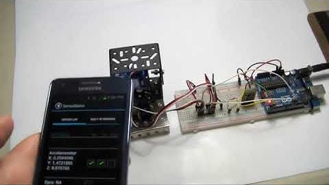 Bluetooth controlled Pan⁄Tilt Servo Platform Using Android SensoDuino & Arduino UNO