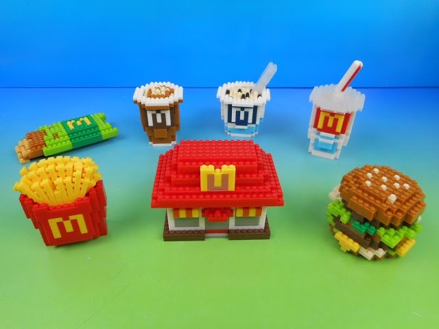 Big Mac & Fries 2015 HK McDonald's FOOD ICONS x Nanoblock Limited Edition 