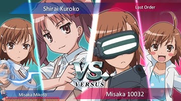Kuroko Vs Misaka 10032 (A certain magical index PC/PSP)