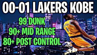 BEST KOBE BRYANT BUILD 2K21 NEXT GEN (EXACT KOBE BRYANT BUILD FOR THE 00-01 LAKERS) DEMIGOD KOBE