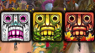 Temple Run 2 Spirits Cove Vs Temple Run 2 Blooming Sands  Vs Temple Run 2 Jungle Fall
