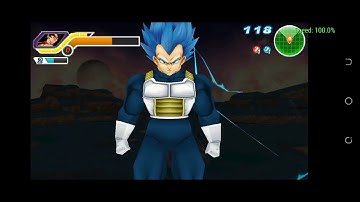 Dragon ball z Tenkaichi tag team Goku super Saiyan blue vs vegeta super Saiyan blue