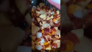 Nectarine Pineapple Salsa #recipe #foodpreservation #fyp #canningsalsa #pressurecanning #canning