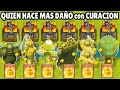 CUAL CARTA LOGRA HACER MAS DAÑO usando CURACION? | OLIMPIADAS de CLASH ROYALE