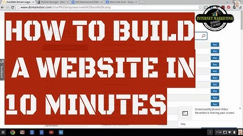 How To Build A Website in 10 Minutes