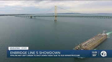 Enbridge said it will defy Line 5 shutdown order as Gov. Whitmer threatens more action