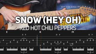 Red Hot Chili Peppers - Snow (Hey Oh) (Guitar lesson with TAB) Resimi