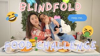 Blindfold Food Challenge | Nick 🧒🏻 vs Carrie 👧🏻