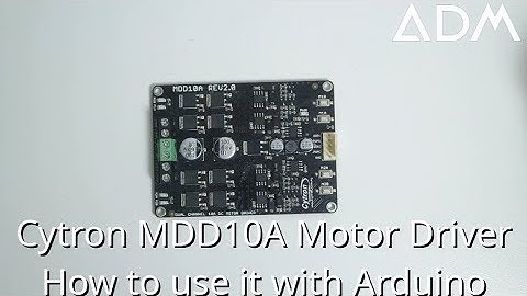 Cytron MDD10A: How to use it with Arduino