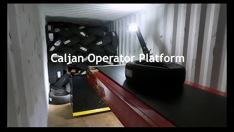Unloading Tyres | Caljan Operator Platform