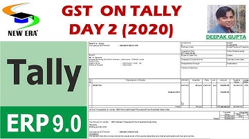 GST on Tally Day-2 by Deepak Gupta