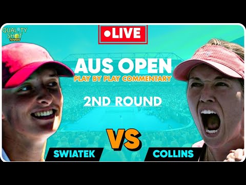 SWIATEK vs COLLINS Australian Open 2024 LIVE Tennis PlaybyPlay Stream