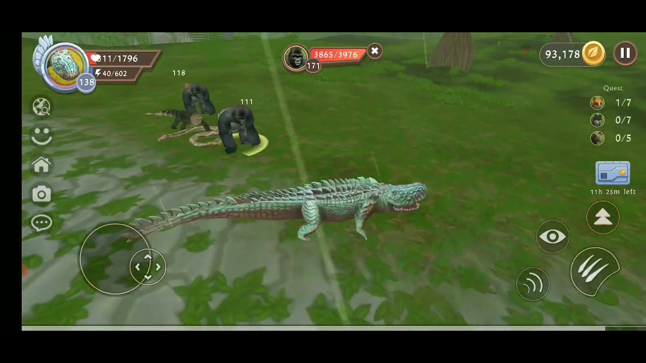 Wildcraft crocodile 🐊 level up to 140 YouTube