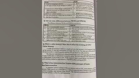 Computer : Ch 5 : cache and bus interconnection : 1st year