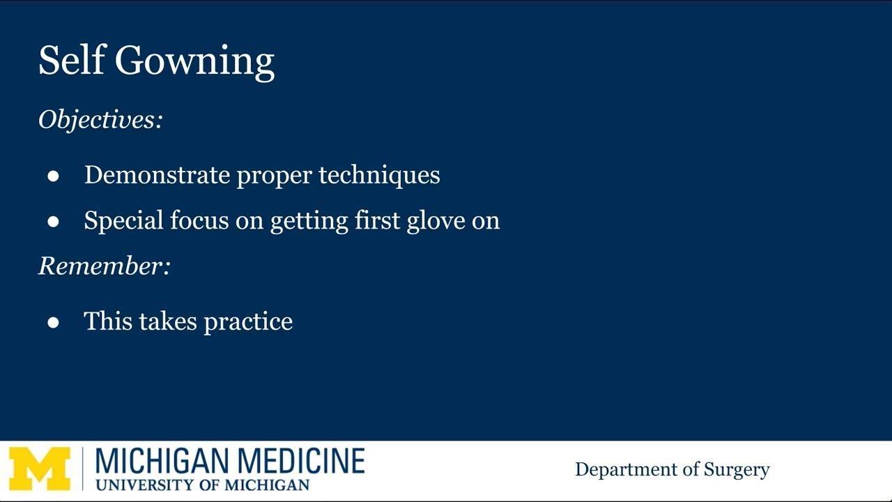 Surgical Hand Antisepsis, gowning and gloving | Summaries General Surgery |  Docsity