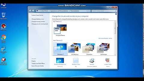 Windows 7 Personalization