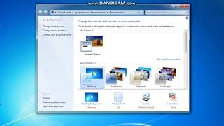 Windows 7 Personalization