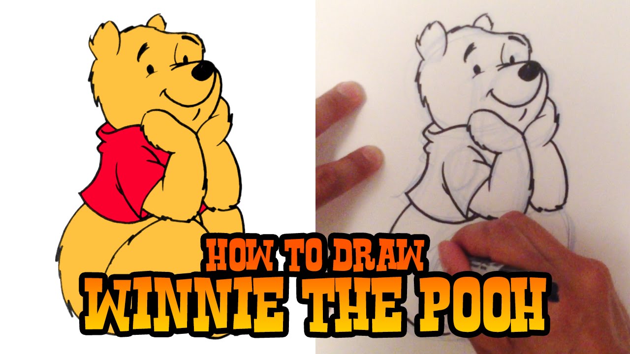 How to Draw Winnie the Pooh - Step by Step Video - YouTube