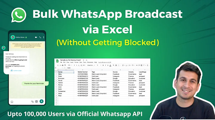 Bulk WhatsApp Broadcasting from Excel (Without getting blocked) - Promotional Messages -WA Marketing