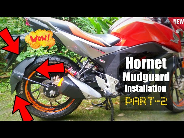 Honda Cb Hornet 160r Mudguard Installation Tyre Hugger For Motorcycle Hornet 160r Modification Honda Cb Hornet 160r Mudguard Installation Tyre Hugger For Motorcycle Hornet 160r Modification