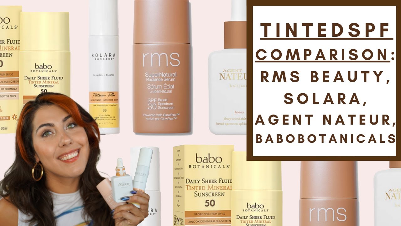TINTED SPF COMPARISON - RMS, SOLARA, AGENT NATEUR,  & BABO | Integrity Botanicals