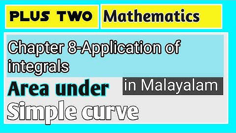 Area under simple curve