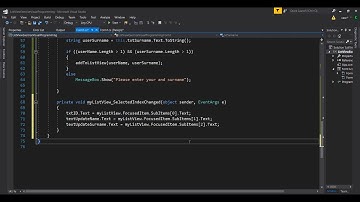 Visual Programming with C# - ListView (Part2)