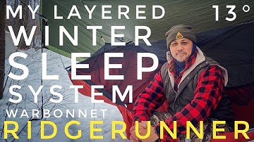 Layered Winter Sleep System For Hammocks