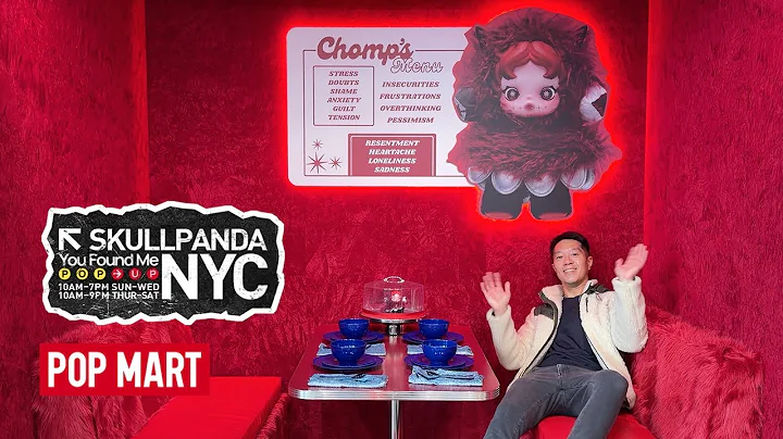 VISITING POP MART SKULLPANDA NYC POP-UP STORE! Wednesday Classic US Exclusive Plush Pendants!