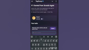 if I started from scratch again Tapswap code