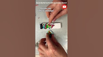 It’s unpredictable /It’s a technique of leftover polymer clay / Stroppel cane