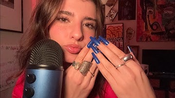[ASMR] FINGER FLUTTERING WITH RINGS 💍 NAIL TAPPING 💅& RAMBLING 🗣️