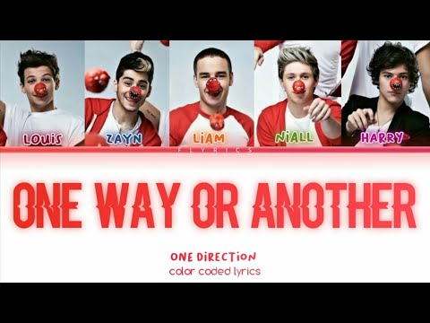 One direction - One Way Or Another (Teenage Kicks) (Color Coded Lyrics)