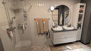 IKEA TÄNNFORSEN Light Grey Bathroom | RUTSJÖN & TOLKEN Double Vanity Walkthrough