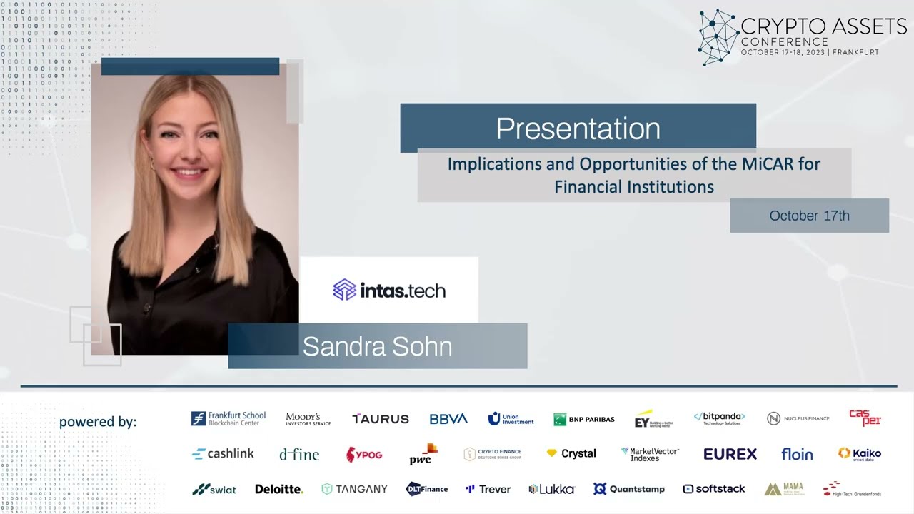 Industry Insights (CAC23B) - Implications and Opportunities of the MiCAR  for Financial Institutions