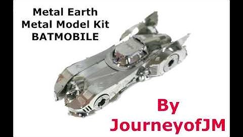 metal earth 3D metal model kit  Batmobile, part 1