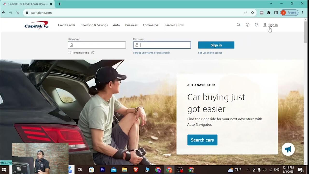 How to Login Capital One Account? YouTube