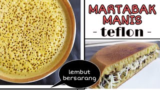 Ternyata Mudah - Martabak Manis Teflon Takaran Sendok - Bersarang, Kenyal dan Lembut