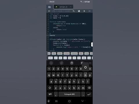 criando verificador de lista em JS pelo celular #javascript - YouTube