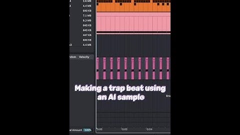Making a trap beat using an AI generated sample